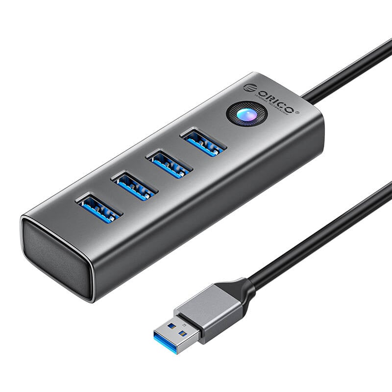 Orico PDD4U Adaptor hub USB la 4x USB 3.0 (gri)