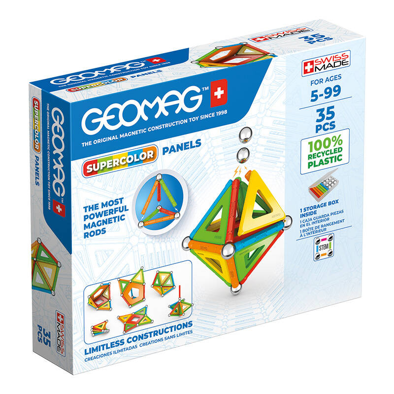 Panouri Supercolor Reciclate 35-piese GEOMAG GEO-377