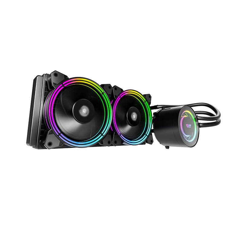 PC Water Cooling AiO Darkflash TR240 RGB 2x 120x120 (negru)