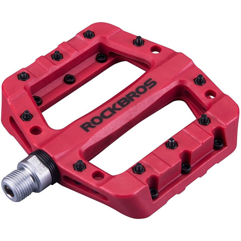 Pedale de bicicleta, platforma, nylon Rockbros 2017-12CRD (rosu)