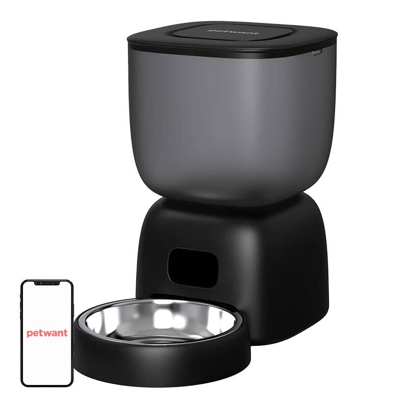 Petwant F14 WIFI Automatic Feed Dispenser Black