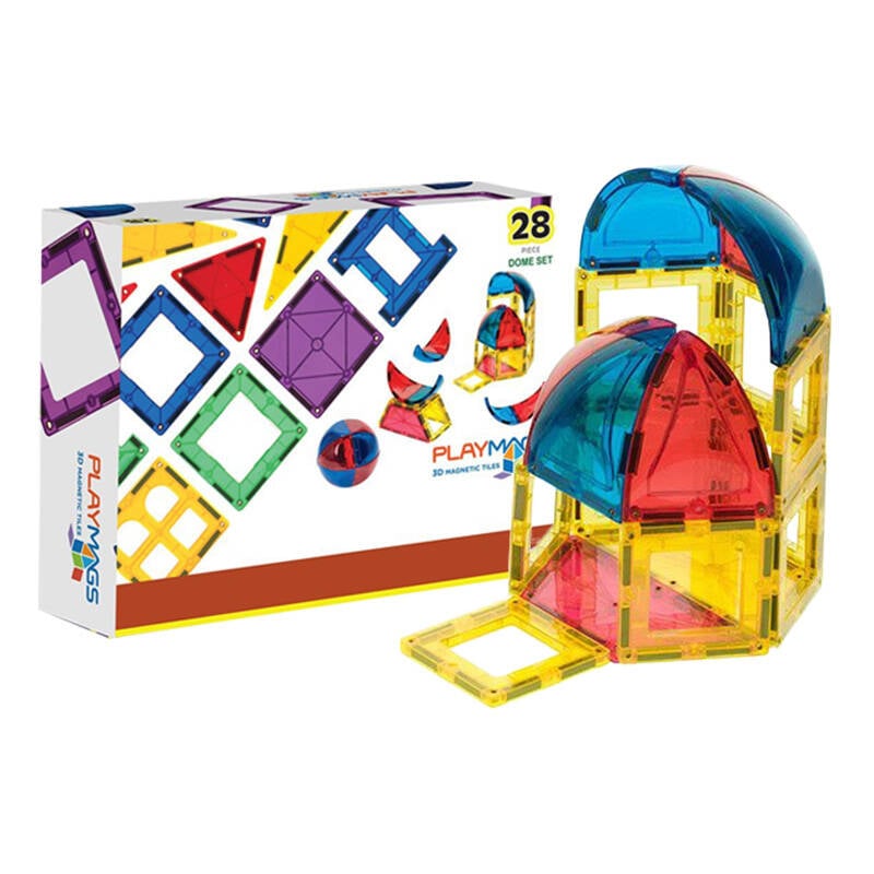 Placi magnetice 3D Dome Playmags 164 - set 28 buc