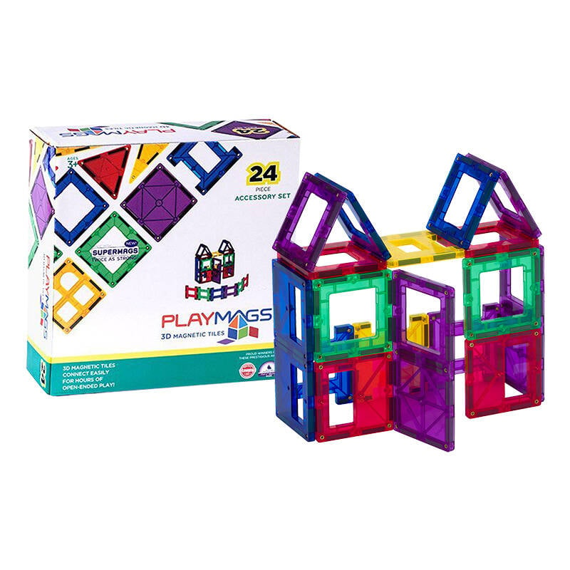 Placi magnetice 3D Playmags 162 - set 24 buc