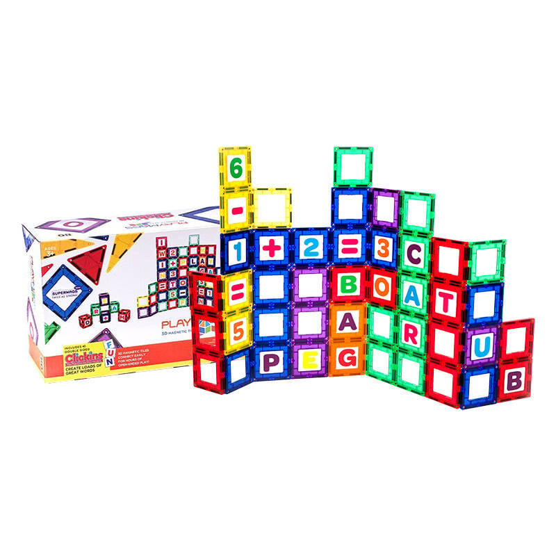 Placi magnetice 3D Playmags 170 - set 80 buc