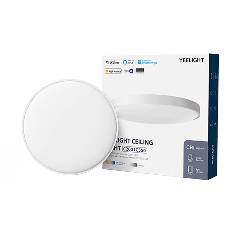 Plafoniera Inteligenta Yeelight C2001C550 cu Wi-Fi, Reglare a Luminozitatii si Compatibilitate cu Google Home, Amazon Alexa, Apple HomeKit, SmartThings