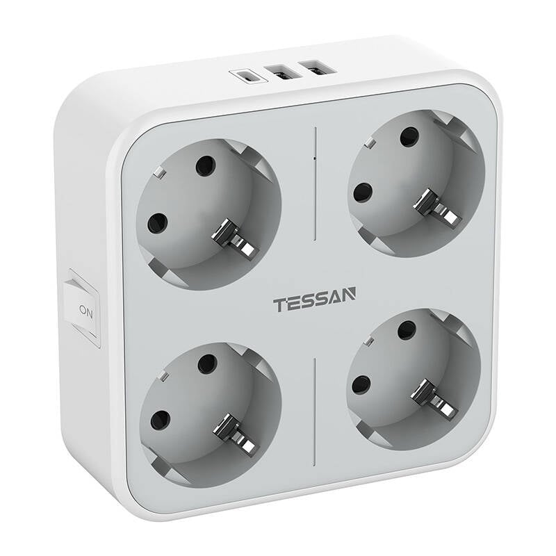 Priza de perete Tessan TS-302-DE-C