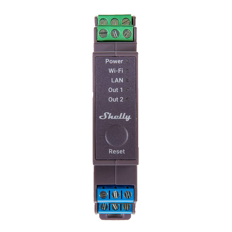 Releu inteligent cu doua canale Shelly Pro 2