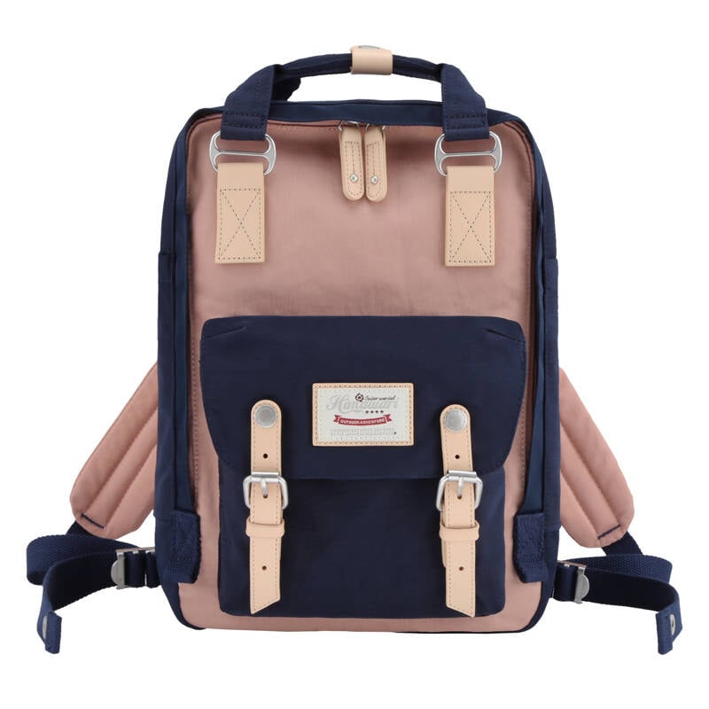 Rucsac pentru laptop Himawari 188L 14 (albastru marin si roz)