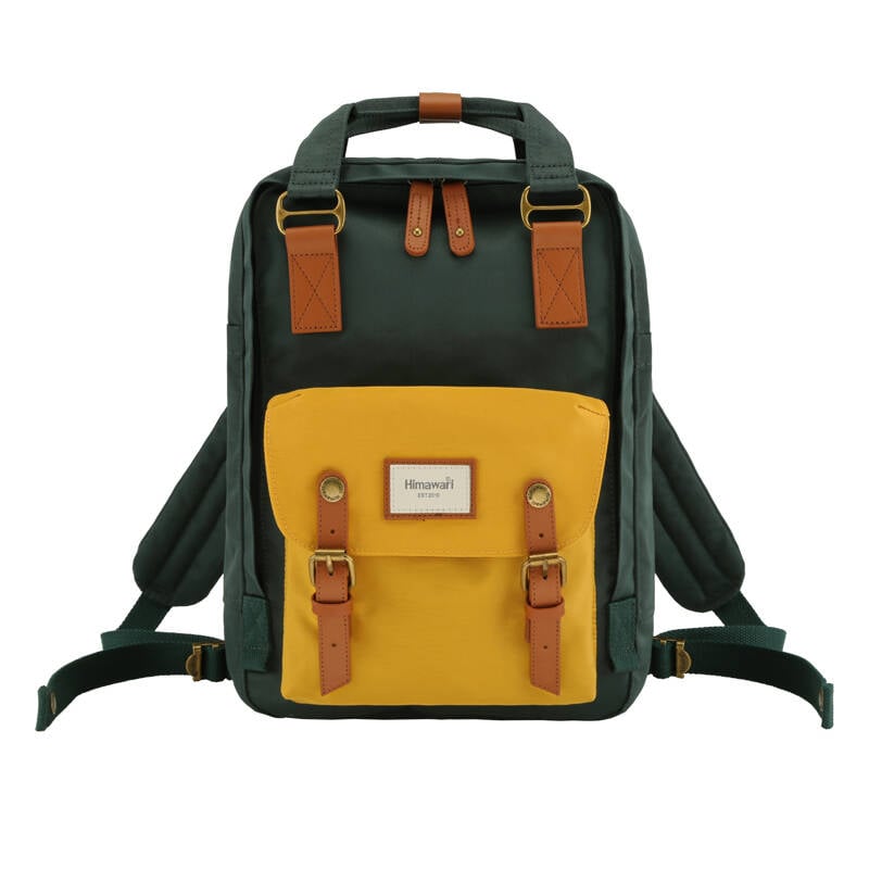 Rucsac pentru laptop Himawari 188L 14 (verde-galben)