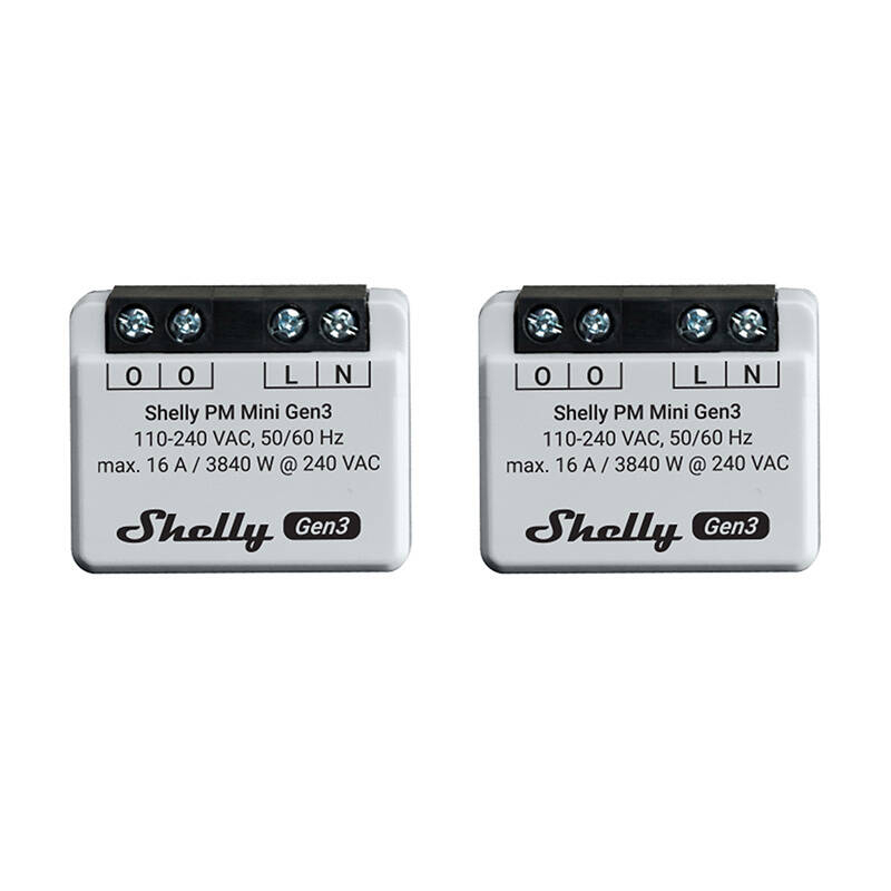 Set de 2 controlere Shelly PM Mini Gen3