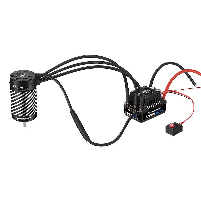 Set de motor si controler EZRUN MAX10 G2 80A 3652SD 4100kv - Rezistent la apa, fara perii, pentru performanta ridicata in modelism.