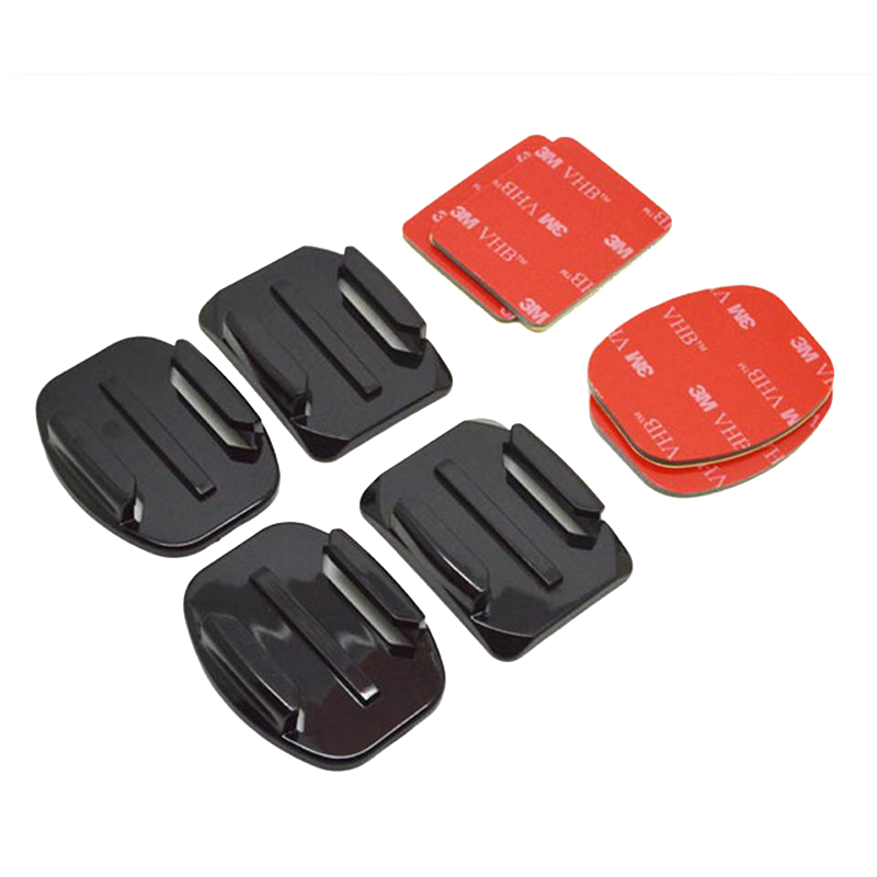 Set de suporturi adezive plate si curbe Telesin 3M pentru GoPro (GP-BRK-004)