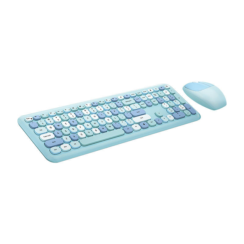 Set tastatura + mouse fara fir MOFII 666 2.4G (albastru)