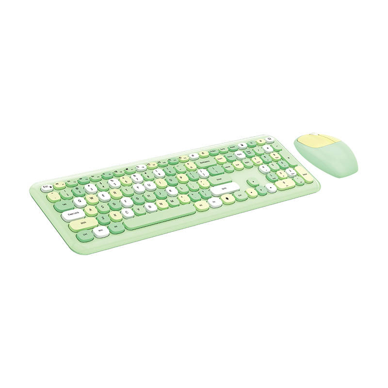 Set tastatura + mouse fara fir MOFII 666 2.4G (verde)