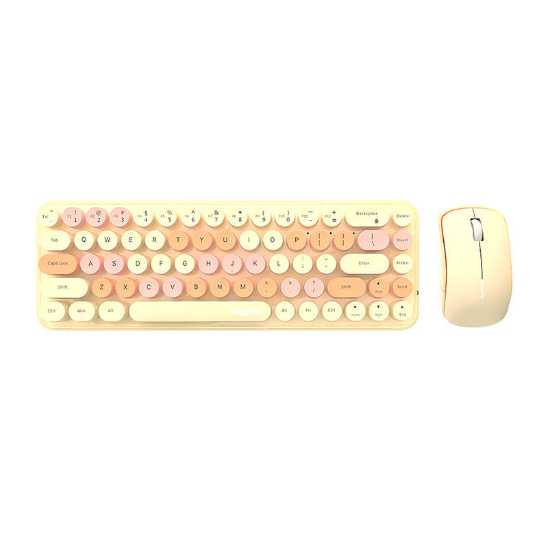 Set tastatura + mouse fara fir MOFII Bean 2.4G (ceai cu lapte)