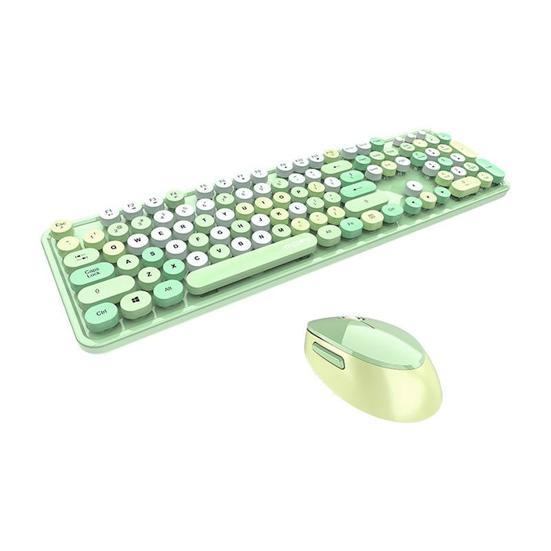 Set tastatura + mouse fara fir MOFII Sweet 2.4G (verde)