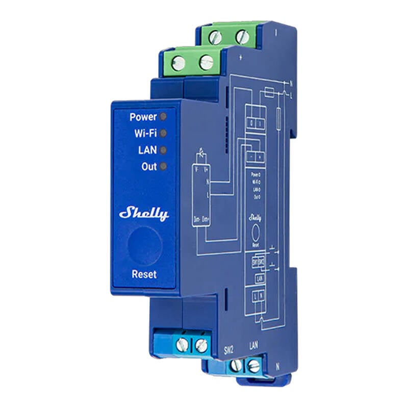 Shelly Pro Dimmer 0 1-10V PM Controler de iluminat