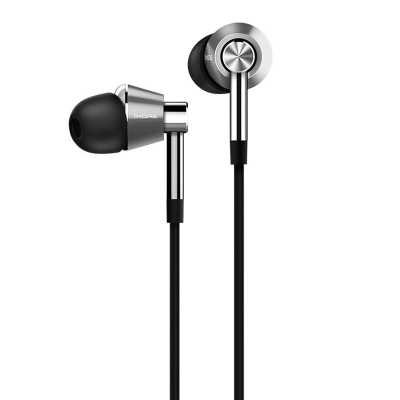 Casti In-Ear 1MORE Triple-Driver cu Cablu - Argintii, Audio de Calitate Superioara