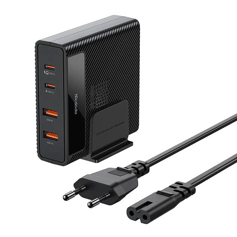 Stacja ladujaca Hyperspace GaN 100W Mcdodo CH-1802 2xUSB-C, 2xUSB-A (czarna)