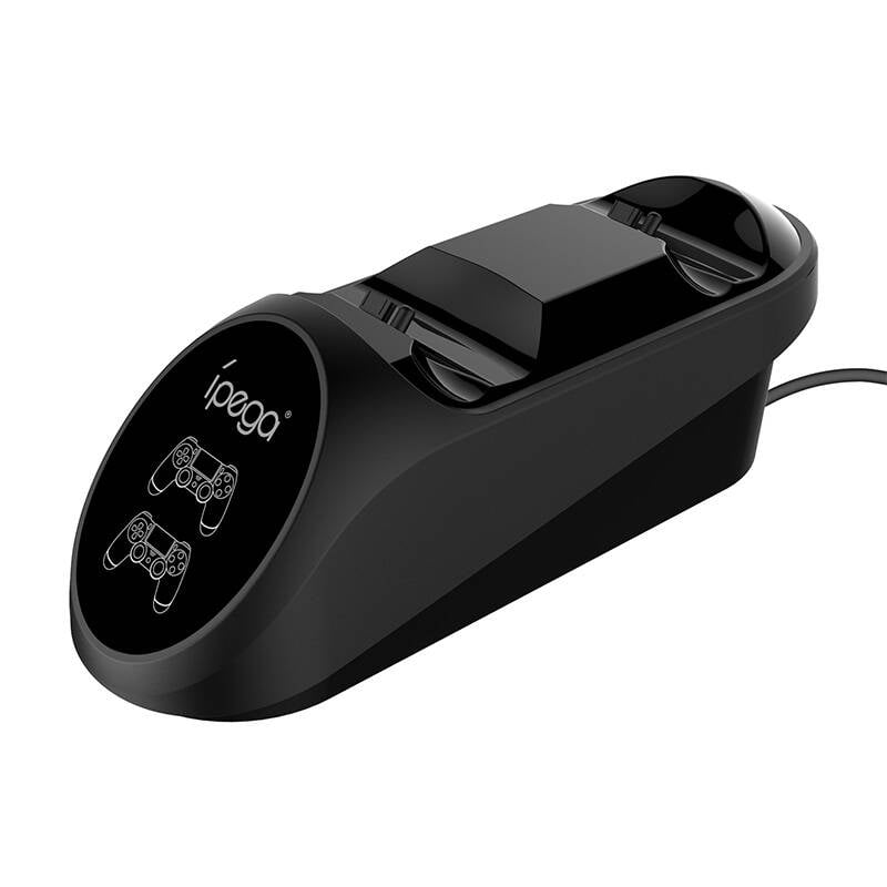 Statie de andocare dubla iPega PG-9180 pentru controler de jocuri PS4 (negru)