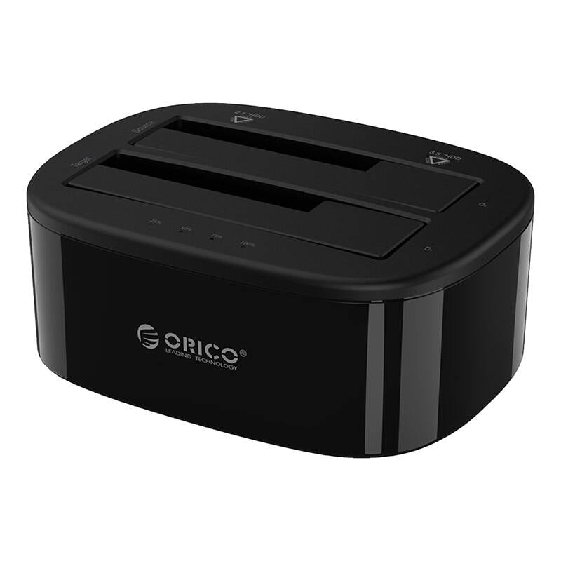 Statie de andocare Orico pentru HDD SSD de 2,5 3,5 , 5Gbps, USB-C la USB-C A cu functie de clonare (negru)