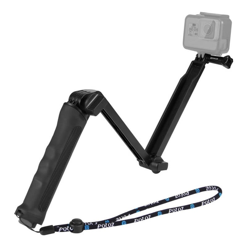 Stick pliabil Selfie Stick Trepied PU202 negru