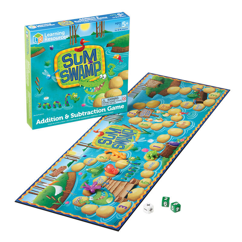 Sum Swamp Addition and Subtraction Game Learning Resources LER 5052