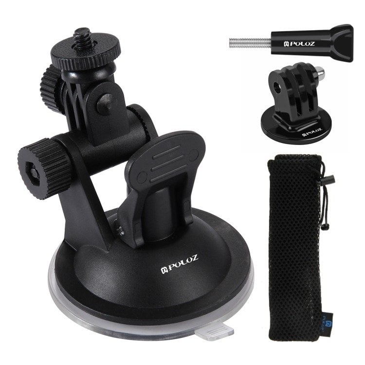 Suport auto din sticla Puluz pentru GOPRO Hero, DJI Osmo Action PU51