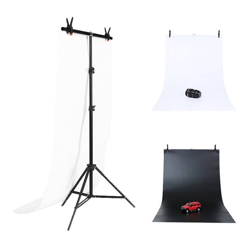 Suport de fundal pentru studio foto Puluz 70x200cm + Backdrops 2 buc DCA0976