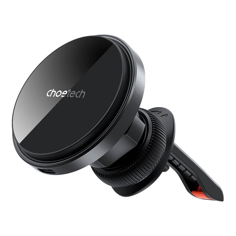 Suport magnetic pentru masina incarcator Choetech T204-F, 15W (negru)