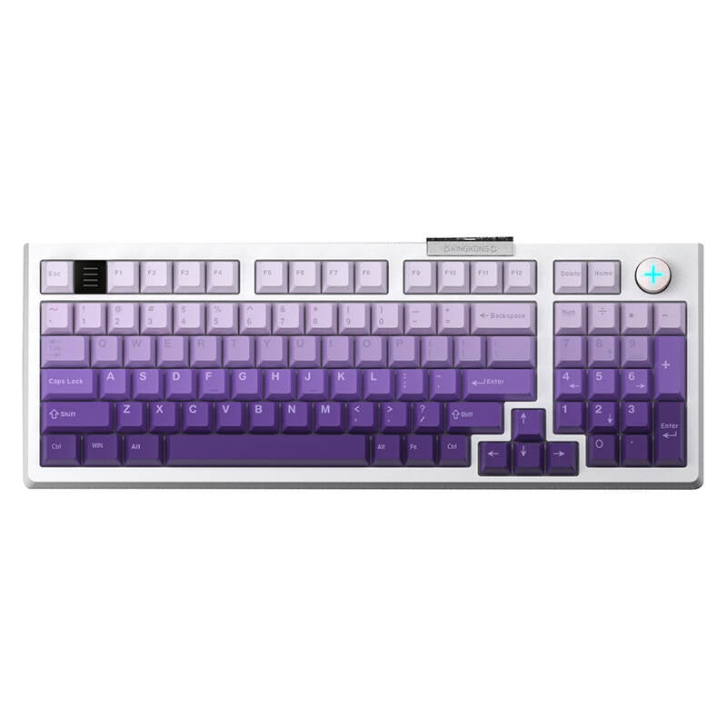 Tastatura de gaming cu fir Darmoshark TOP98 comutator optic (alb)