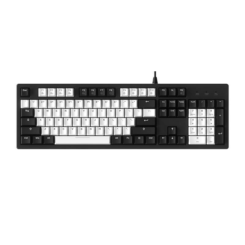 Tastatura mecanica Dareu EK104 comutator rosu alb-negru