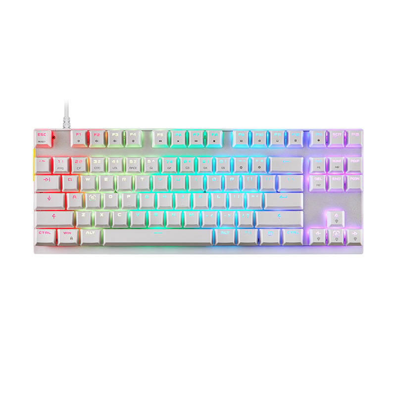 Tastatura mecanica de gaming Motospeed K82 RGB (alb)