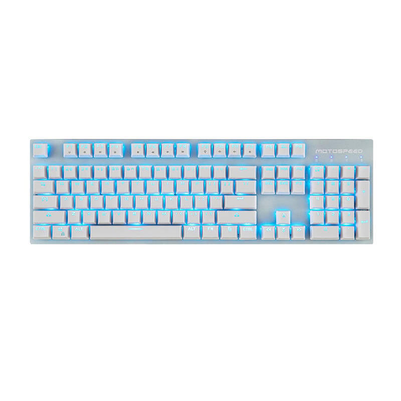 Tastatura mecanica fara fir Motospeed GK89 2.4G (alb)