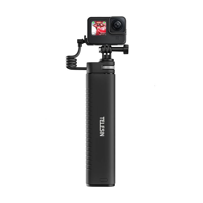 TELESIN Power grip selfie stick (cu power bank) TE-CSS-001