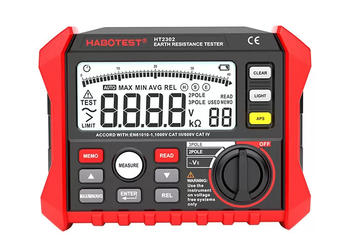 Tester digital de rezistenta la impamantare Habotest HT2302