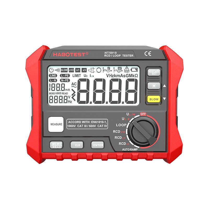 Tester digital de rezistenta RCD bucla Habotest HT5910