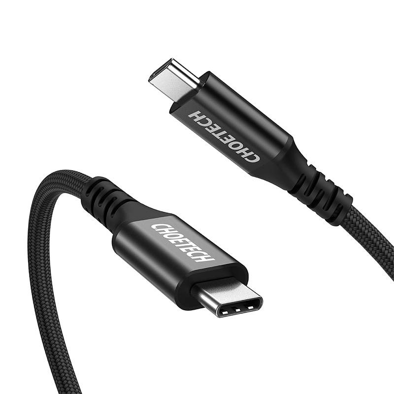 USB-C la USB-C cablu 3.1 Choetech XCC-1007 GEN2 10Gbps 4K 100W 2m (negru)