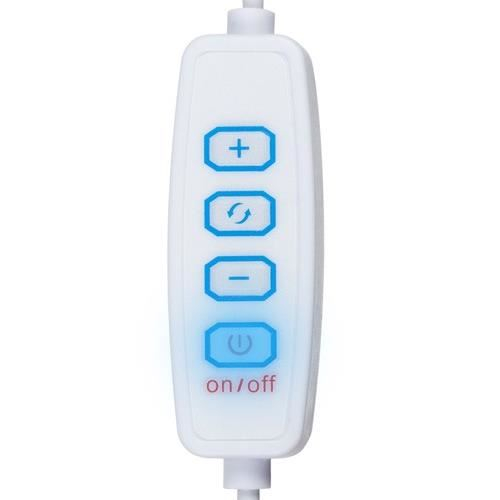 Becuri LED pentru oglinda, masa de toaleta, machiaj, cu panou control, 30 moduri iluminare, USB, set 10 buc, Malatec [4]