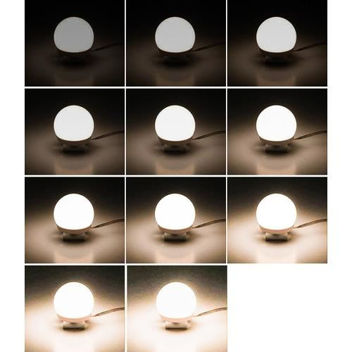 Becuri LED pentru oglinda, masa de toaleta, machiaj, cu panou control, 30 moduri iluminare, USB, set 10 buc, Malatec [3]