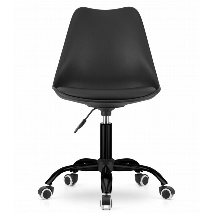 Masa de toaleta/machiaj, Irina, wenge + scaun Andria, negru, cu oglinda si LED-uri, 94x43x141 cm [3]