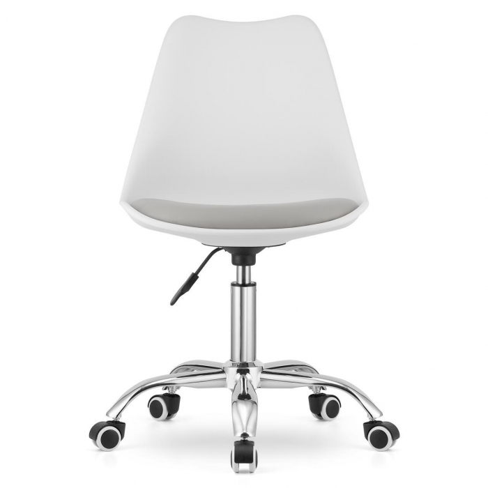 Masa de toaleta/machiaj + scaun Alba, alb, cu oglinda si LED-uri, Vanessa, 130x43x143 cm [2]