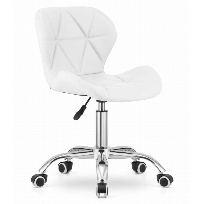 Masa de toaleta/machiaj, Vanessa + scaun Avola, alb, cu oglinda si LED-uri, 130x43x143 cm [13]