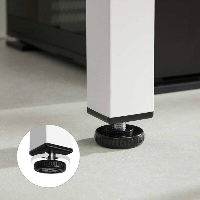 Masa pentru sufragerie/living, Artool, pal, metal, stejar si alb, 120x60x75 cm [4]