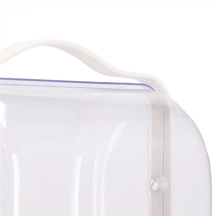 Organizator cosmetice, plastic, 3 niveluri, 3 sertare, alb, 29.8x20.4x39.5 cm, Springos [7]