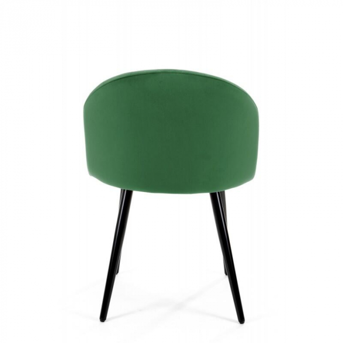 Scaun bucatarie/living, Akord, Brandy, catifea, otel, verde, 50x54x77 cm [5]