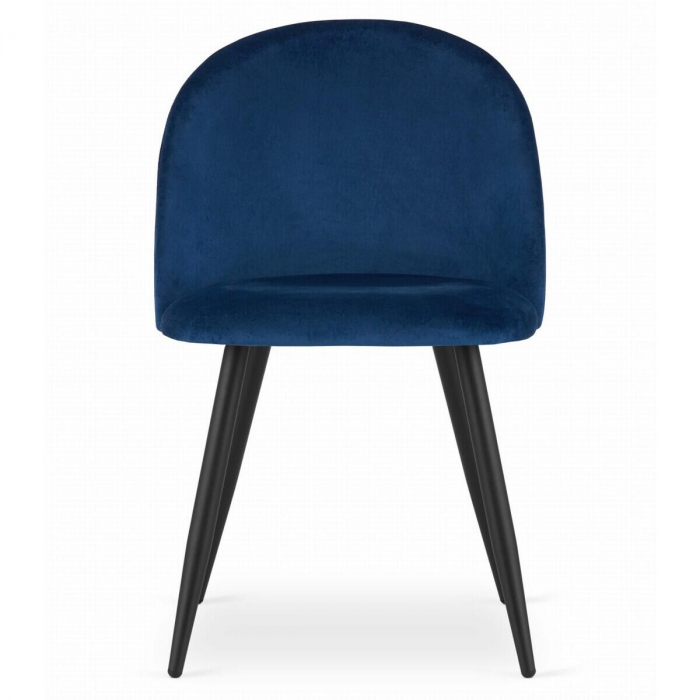 Scaun bucatarie/living, Artool, Bello, catifea, metal, bleumarin, 46x42.5x76.5 cm [4]