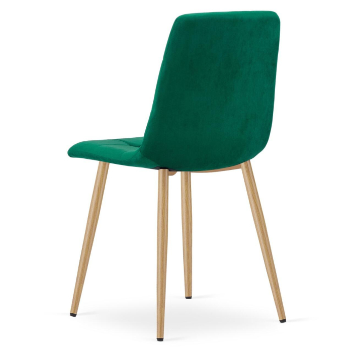 Scaun bucatarie/living, Artool, Kara, catifea, metal, verde, 44.5x50.5x87 cm [4]