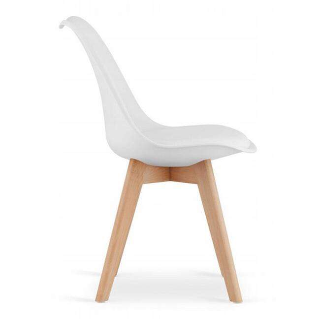 Scaun bucatarie/living, Artool, Mark, PP, lemn, alb, 49x43x82 cm [5]