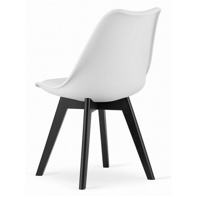 Scaun bucatarie/living, Artool, Mark, PP, lemn, alb si negru, 49x55.5x82.5 cm [4]